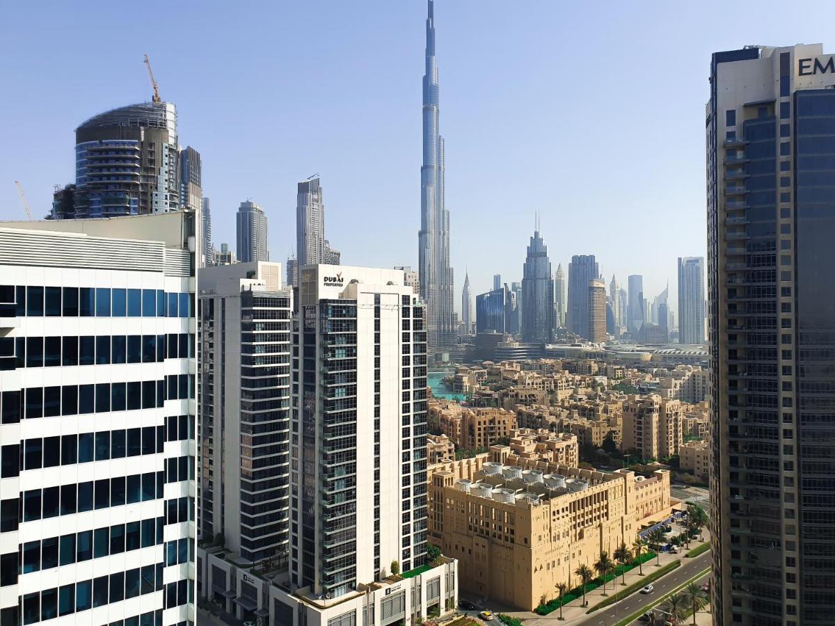 Luxury Studios With Burj Khalifa Or Canal View In Downtown - Marquise Square Tower Dubai Esterno foto