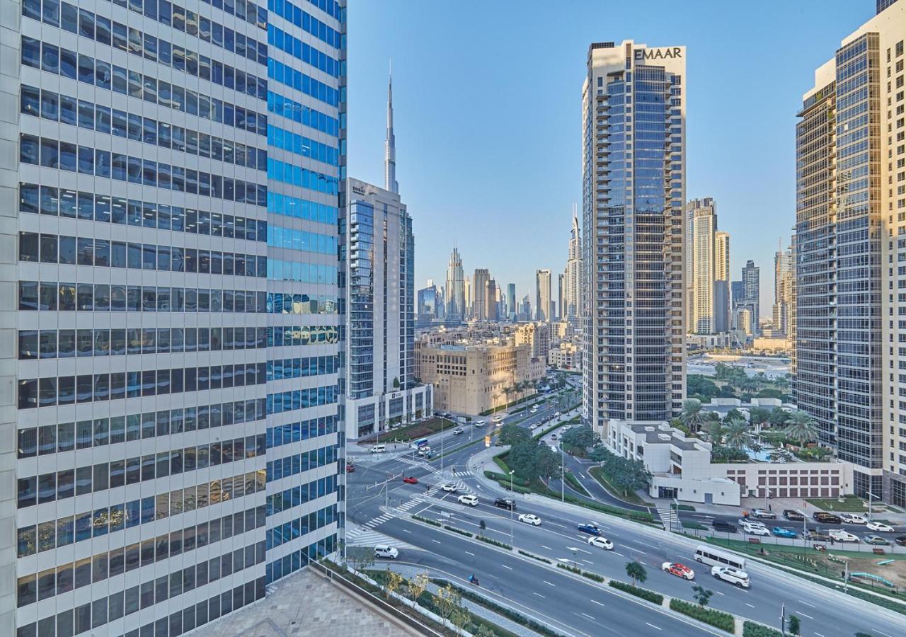 Luxury Studios With Burj Khalifa Or Canal View In Downtown - Marquise Square Tower Dubai Esterno foto