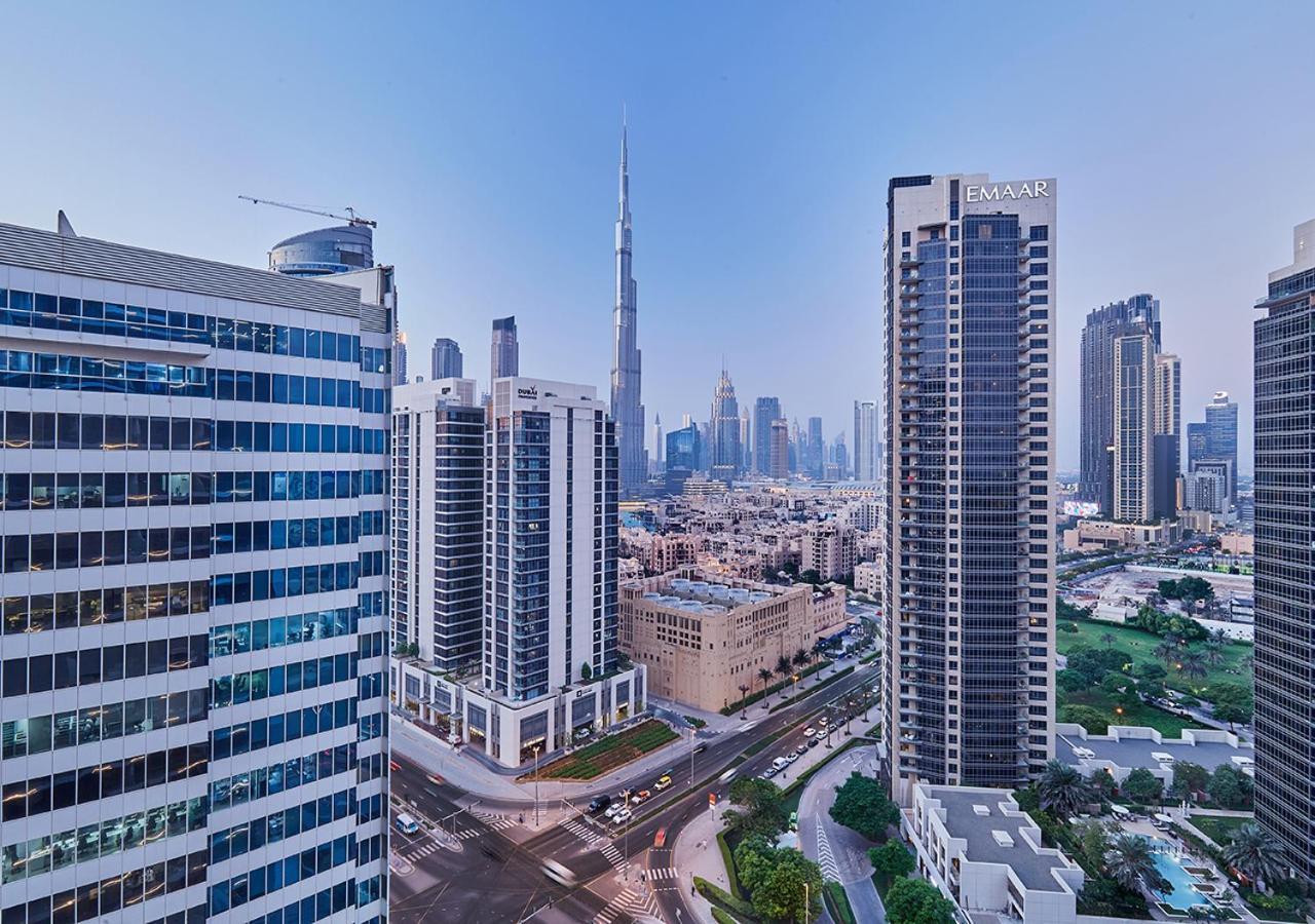 Luxury Studios With Burj Khalifa Or Canal View In Downtown - Marquise Square Tower Dubai Esterno foto